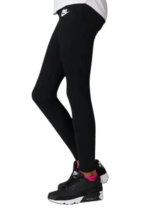 Детские коттоновые лосины Nike Girls NSW Club legging logo AJ6842 black