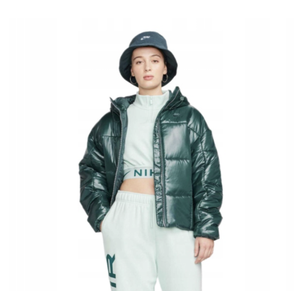 Женская куртка Nike W NSW PE Shine Puffer FB8769-328 green