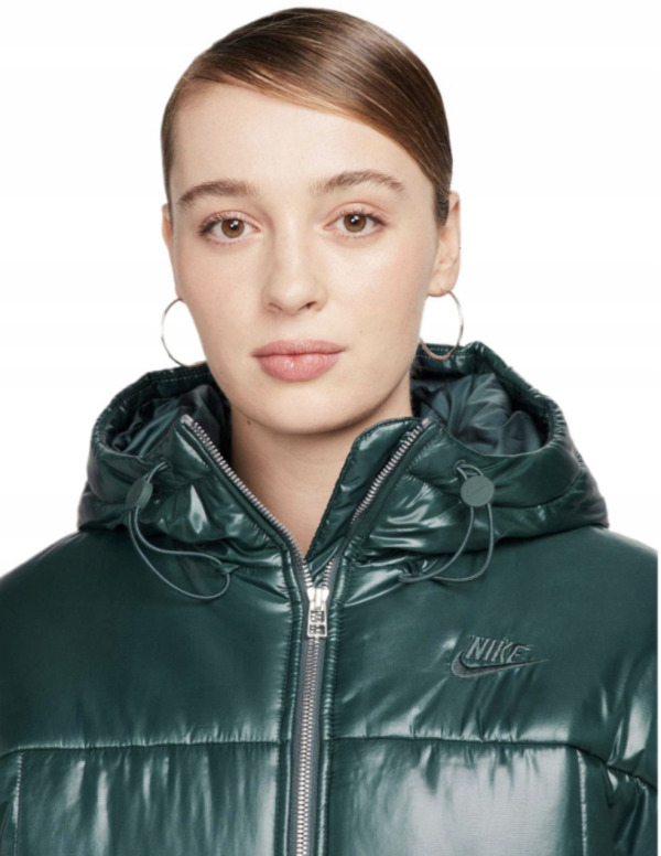Женская куртка Nike W NSW PE Shine Puffer FB8769-328 green