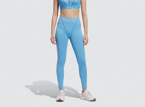Adidas Ivy Park MESH Monogram Mesh Tight H57088 light blue