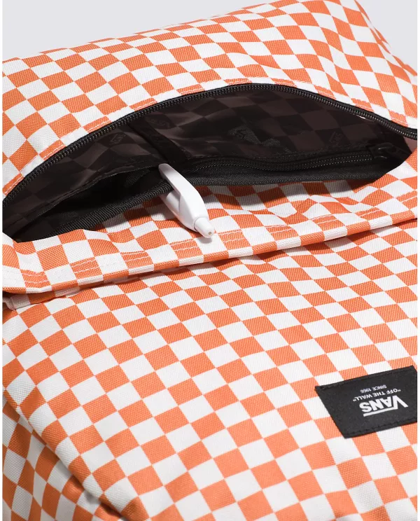 Рюкзак Vans Old Skool Check Backpack VN000H4X carnelian